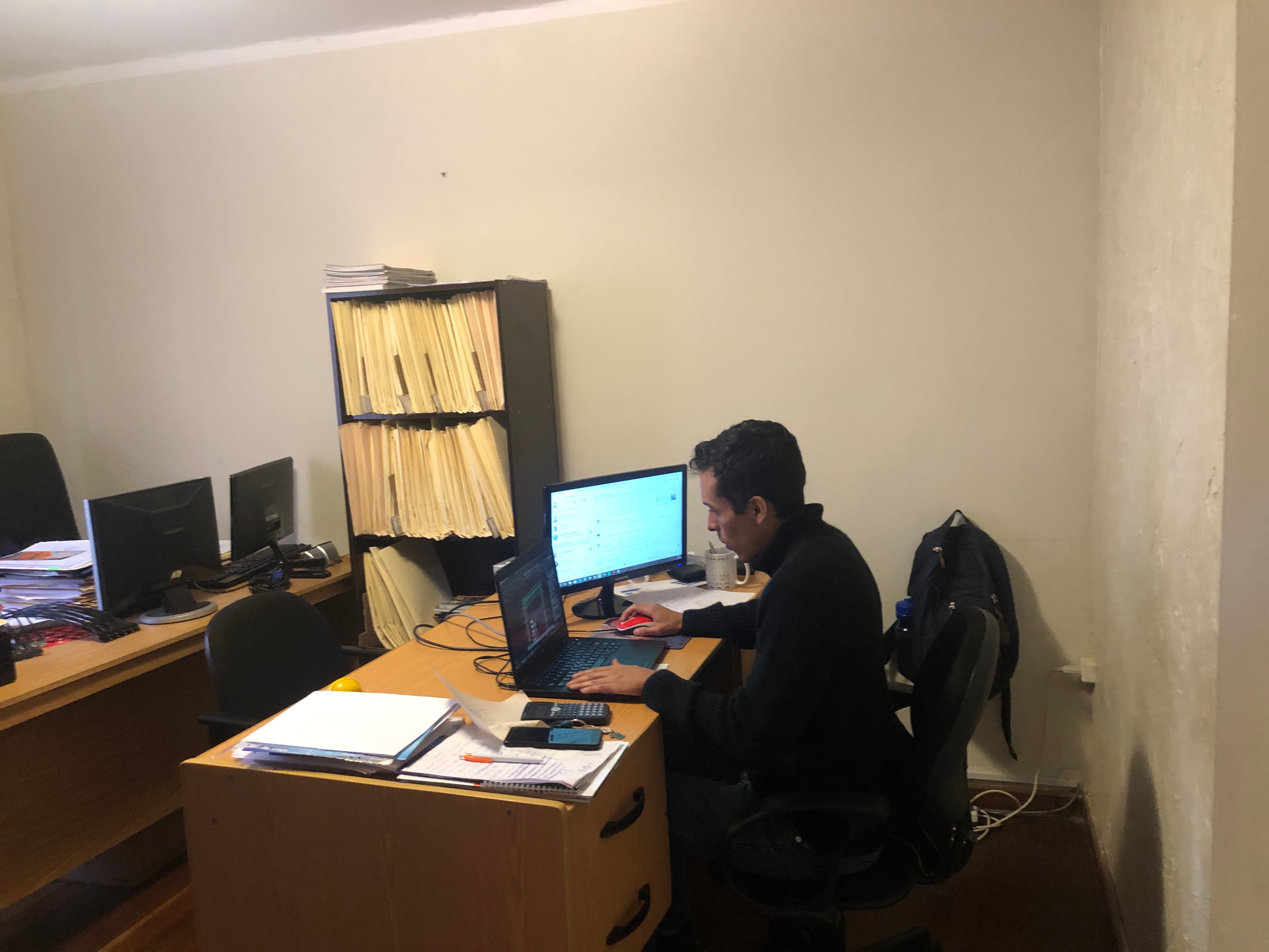 Vista de la remodelación